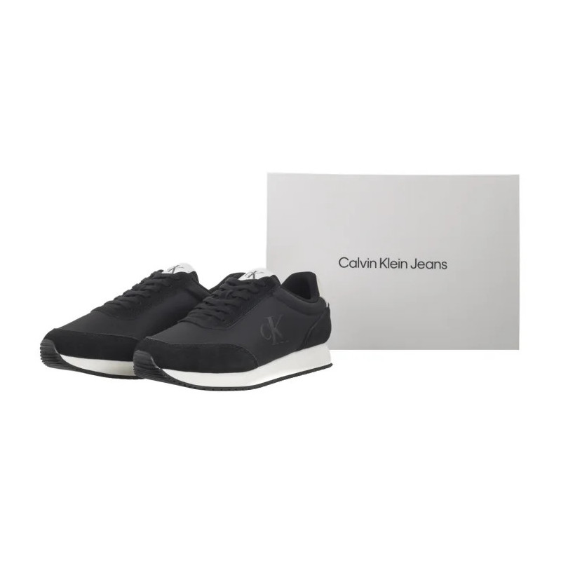 Calvin Klein Retro Runner Iconic Snk Black/Bright White YM0YM01119 0GM (CK611-a) sports shoes