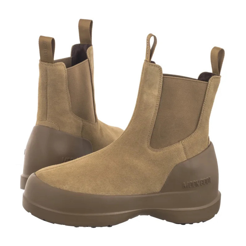 Moon Boot MB Luna Chelsea Suede Sand 2480050 L003 (MB71-b) batai