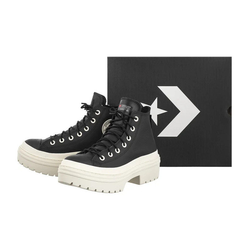 Converse CTAS Lugged Heel Hi Black/Black/Egret A12328C (CO732-a) bateliai