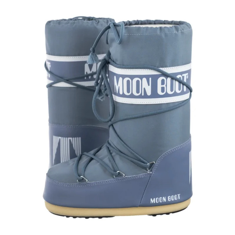 Moon Boot Icon Nylon Elephant Grey Kids 1400440 H004 (MB14-k) boots