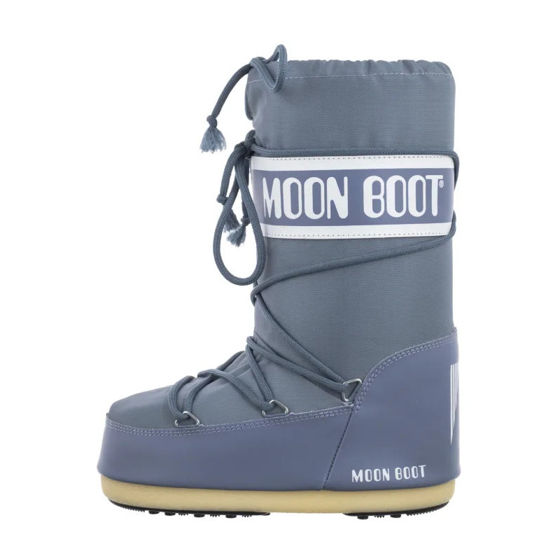 Moon Boot Icon Nylon Elephant Grey Kids 1400440 H004 (MB14-k) boots