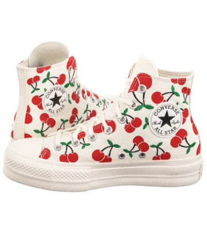 Converse CTAS Lift HI Egret/Red/Green A08096C (CO739-a) apavi