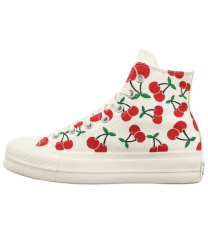 Converse CTAS Lift HI Egret/Red/Green A08096C (CO739-a) apavi