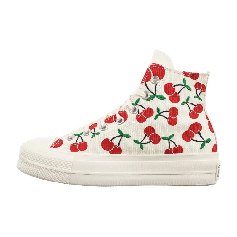 Converse CTAS Lift HI Egret/Red/Green A08096C (CO739-a) apavi