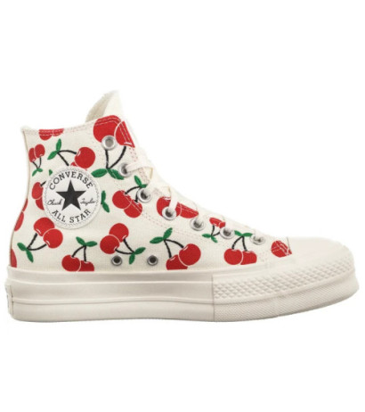 Converse CTAS Lift HI Egret/Red/Green A08096C (CO739-a) apavi