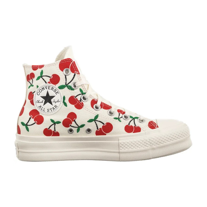 Converse CTAS Lift HI Egret/Red/Green A08096C (CO739-a) apavi