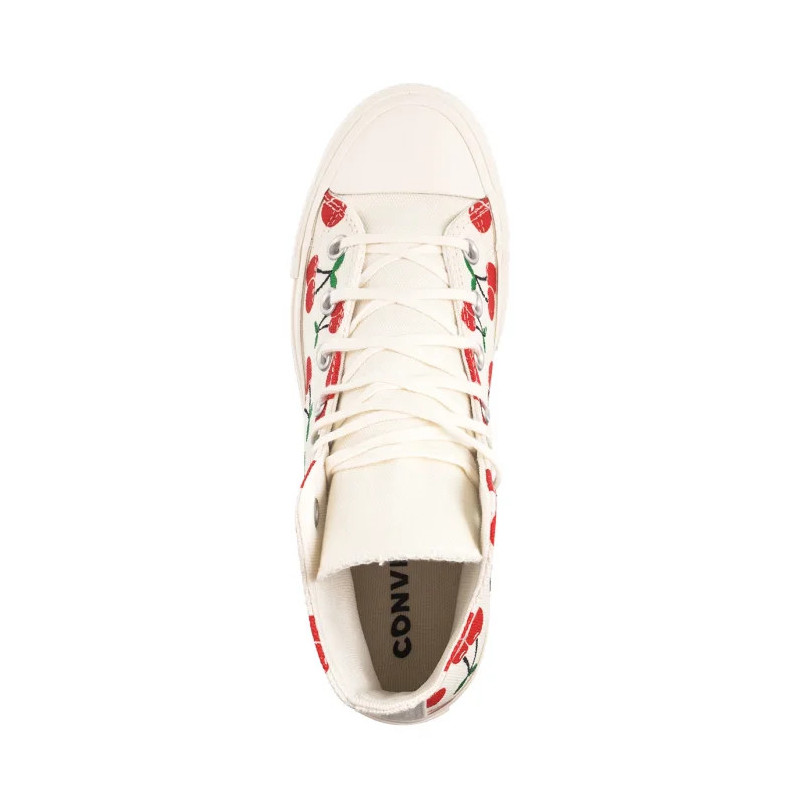 Converse CTAS Lift HI Egret/Red/Green A08096C (CO739-a) apavi