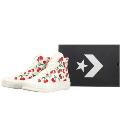 Converse CTAS Lift HI Egret/Red/Green A08096C (CO739-a) apavi