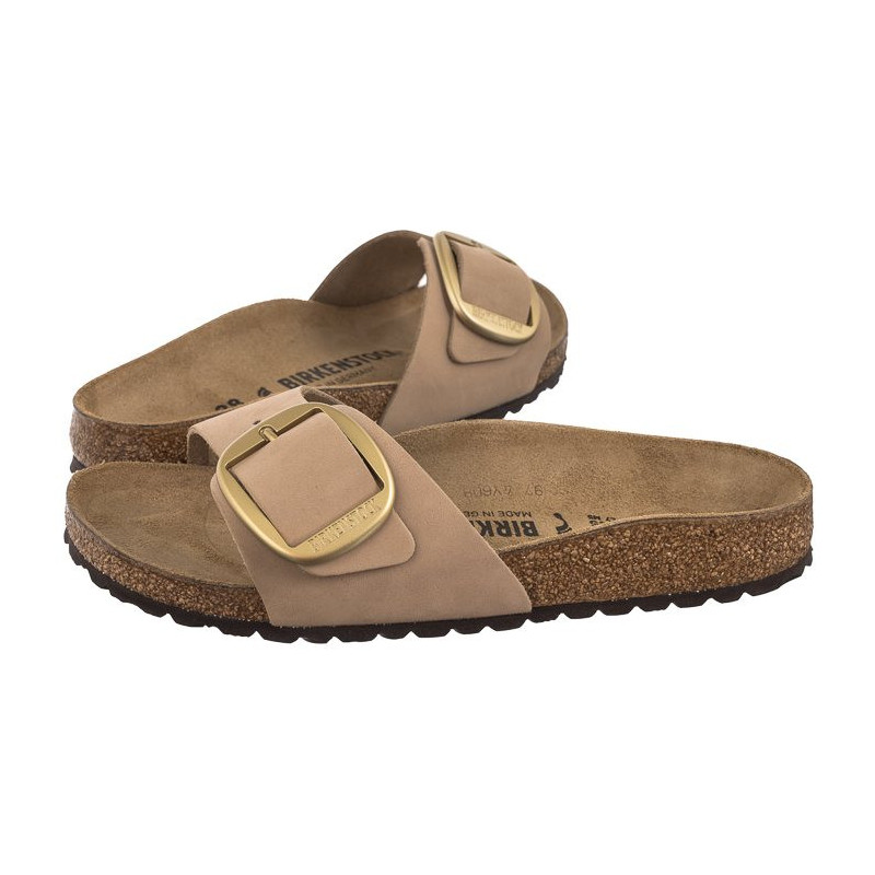 Birkenstock Madrid Big Buckle Sandcastle 1024009 (BK170-h) Moteriški batai/šlepetės