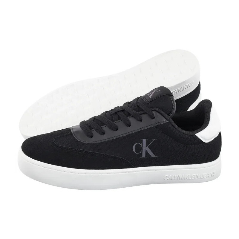 Calvin Klein Classic Cupsole Low Mix Mg Black/Bright White YM0YM01169 0GM (CK622-a) apavi