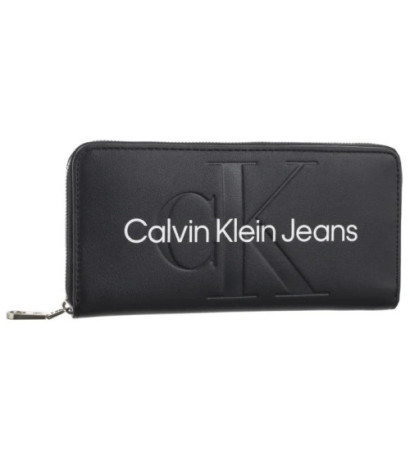 Calvin Klein Sculpted Mono Zip Around Mono Black/White K60K607634 01R (CK120-f) handbag