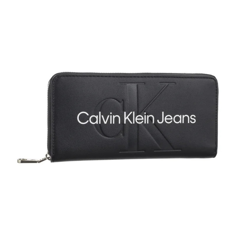 Calvin Klein Sculpted Mono Zip Around Mono Black/White K60K607634 01R (CK120-f) käekott