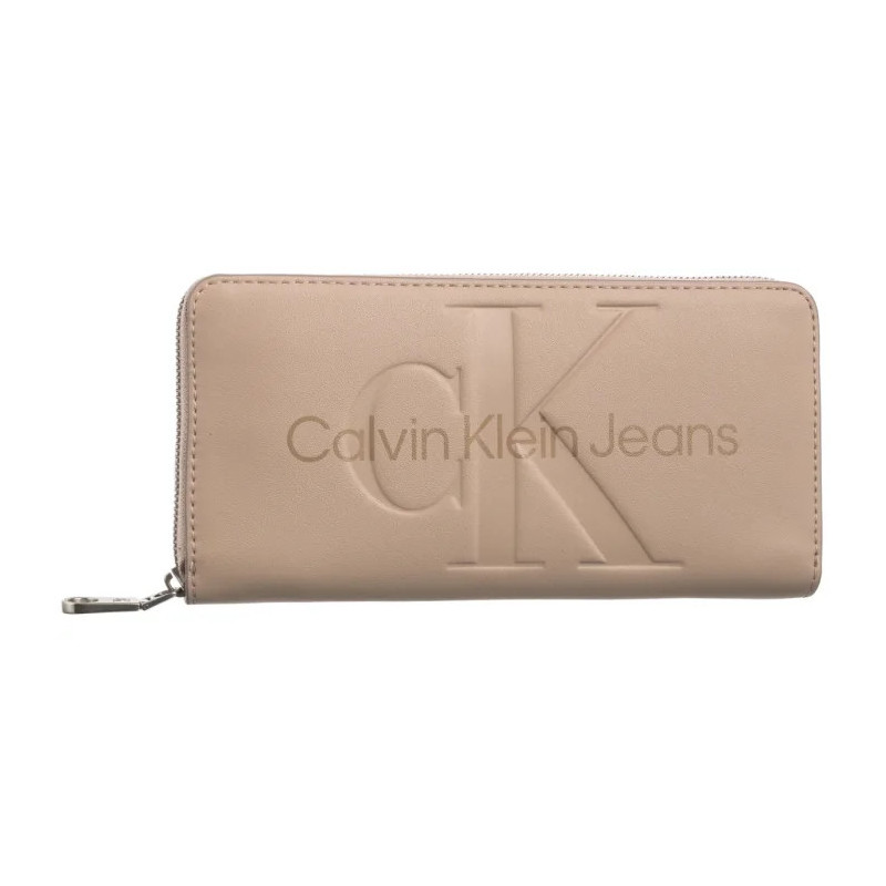 Calvin Klein Sculpted Mono Zip Around Mono Rose Dust K60K607634 TFQ (CK120-g) handbag