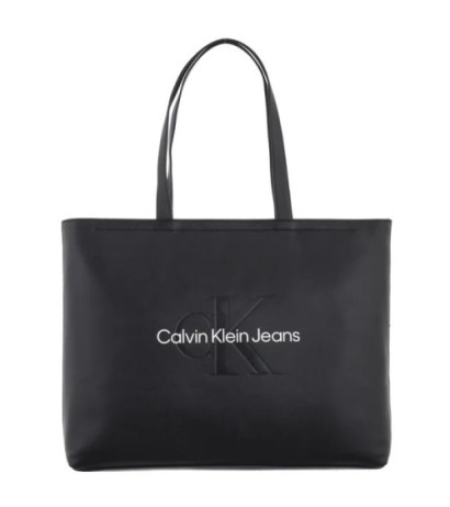 Calvin Klein Sculpted Slim Tote34 Mono Black/Neutral K60K612222 01R (CK618-a) handbag