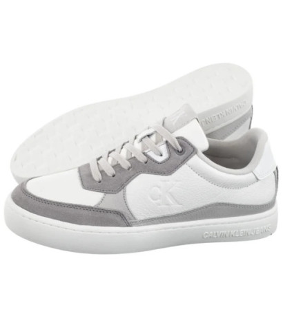 Calvin Klein Classic Cupsole Mg Wmm White/Oyster Mushroom/Formal Grey YM0YM01153 0IR (CK623-a) sportiniai bateliai