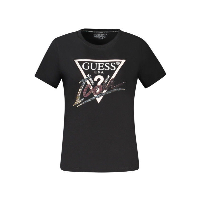 Guess jeans marškinėliai W4GI20I3Z14 Juoda