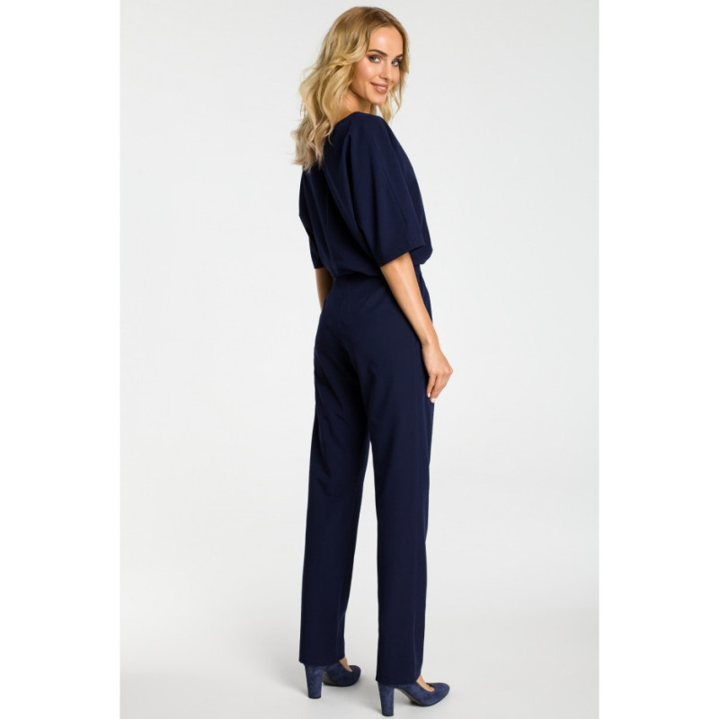 M334 Jumpsuit with loose top - navy blue