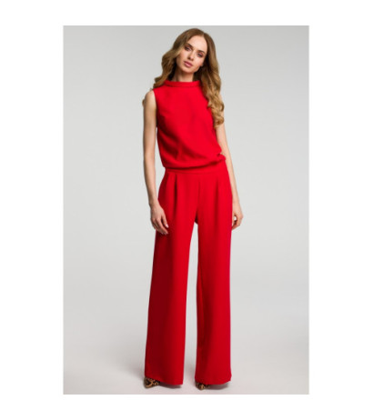 M382 Sleeveless jumpsuit - red