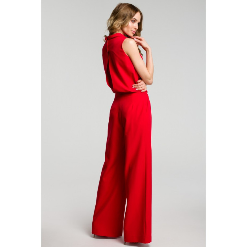 M382 Sleeveless jumpsuit - red