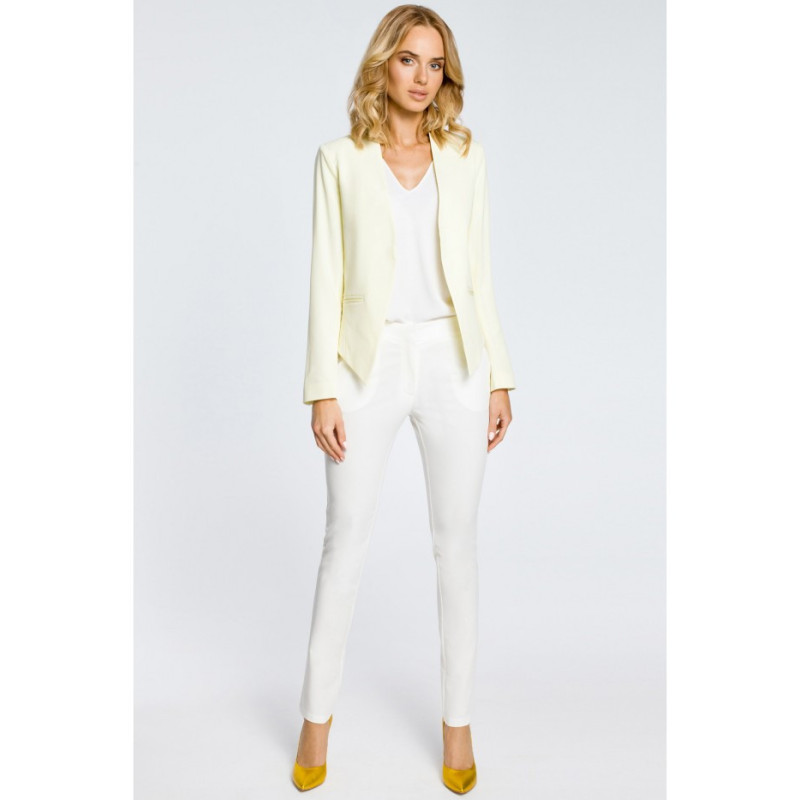 M031 Women's short jacket jacket blazer - yellow