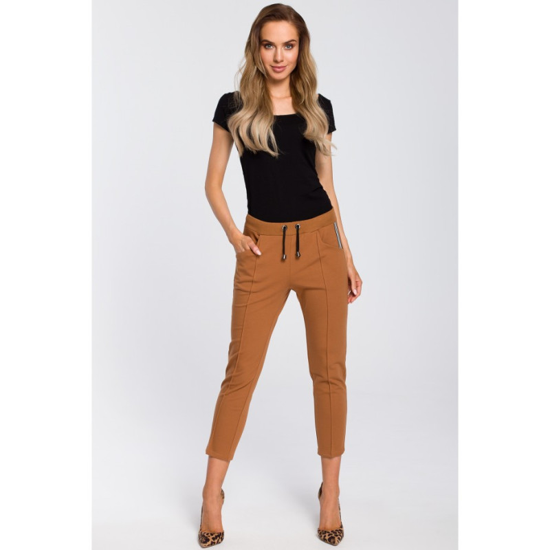 M411 7/8 length cigarette pants - caramel