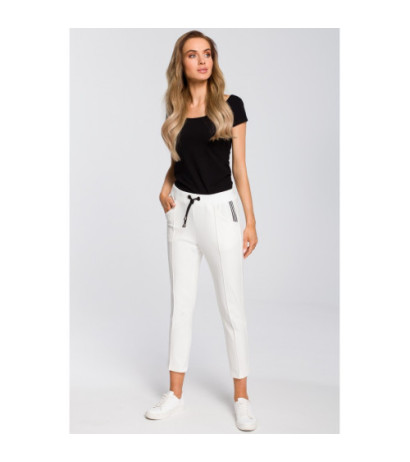 M411 7/8 length cigarette pants - ecru