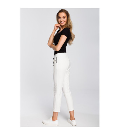 M411 7/8 length cigarette pants - ecru