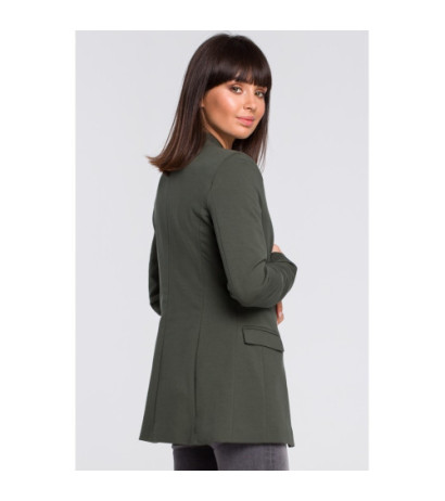 B102 Unbuttoned knitted jacket - military-green