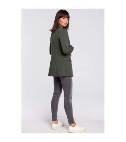 B102 Unbuttoned knitted jacket - military-green