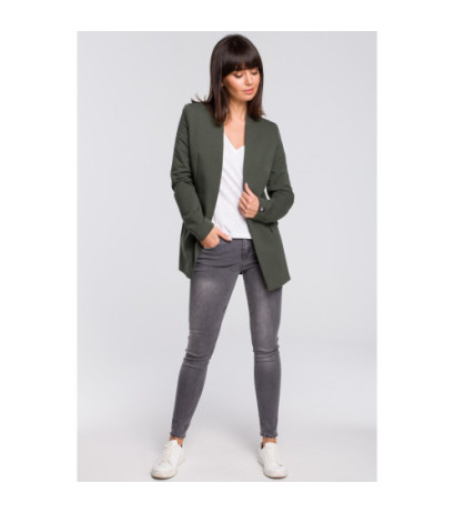 B102 Unbuttoned knitted jacket - military-green