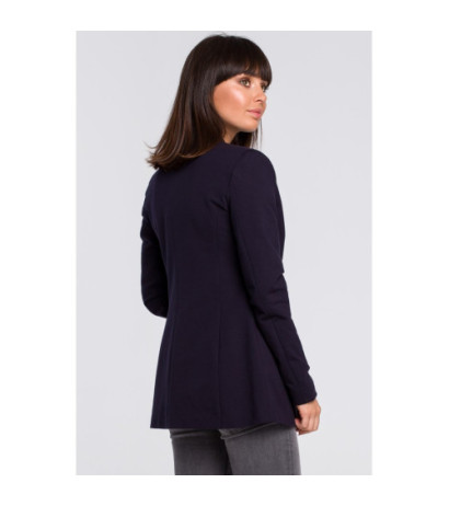 B102 Unbuttoned knitted jacket - navy blue