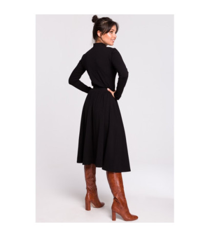 B130 Midi flared skirt - black