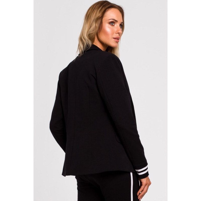 M459 Jacket with ribbed cuffs - black