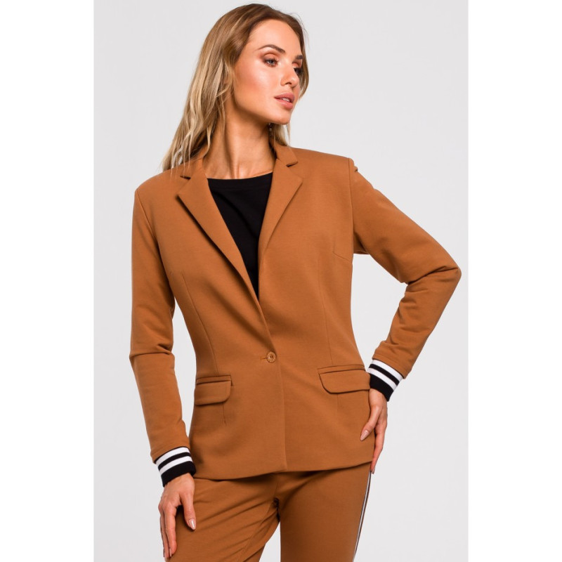 M459 Jacket with ribbed cuffs - caramel