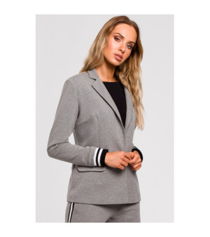 M459 Jacket with ribbed cuffs - gray