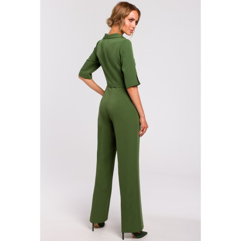 M463 Jumpsuit with stand-up collar - green