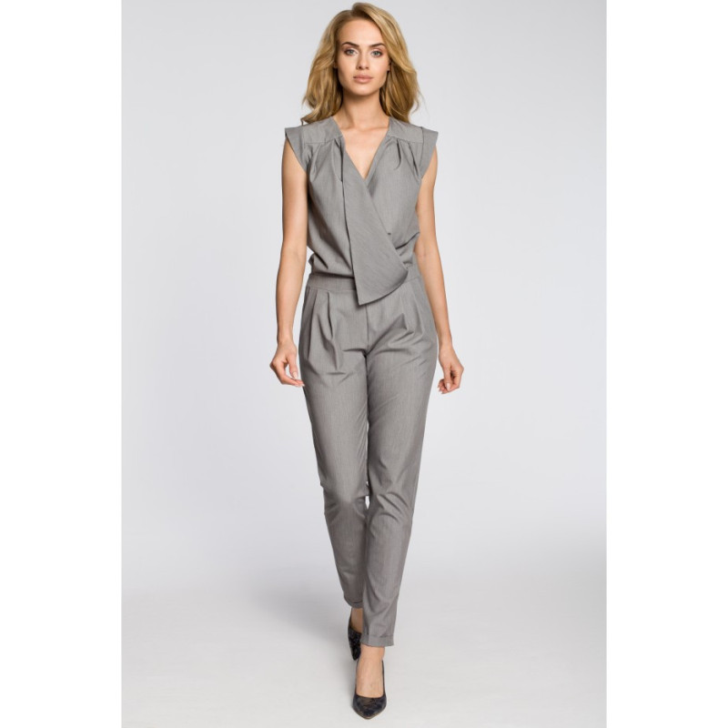 M196 Envelope jumpsuit with tapered legs - gray