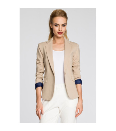 M243 Fitted button-down jacket - beige