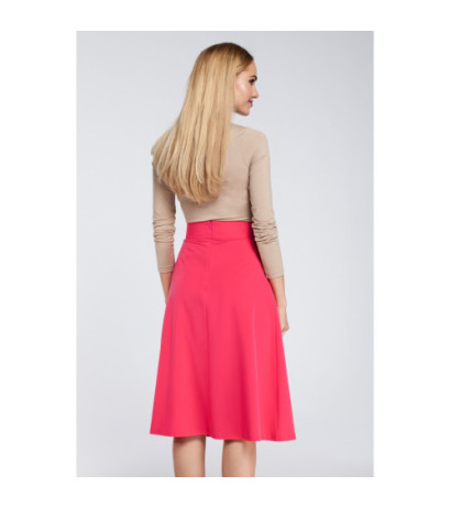 M302 Midi skirt with pleats and pockets - pink