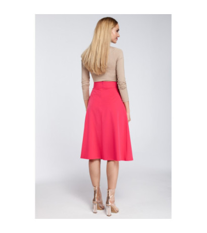 M302 Midi skirt with pleats and pockets - pink