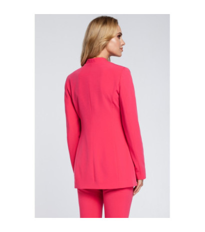 M304 Stylish elegant button-up jacket - pink