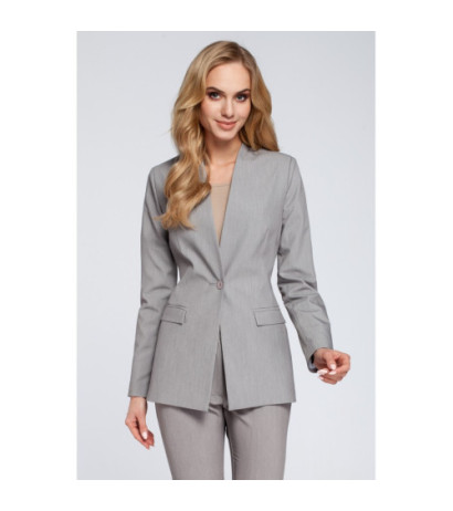 M304 Stylish elegant button-up jacket - gray