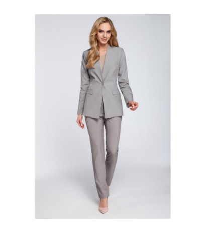 M304 Stylish elegant button-up jacket - gray