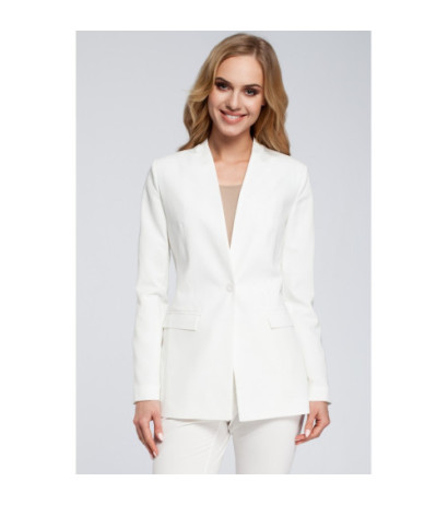 M304 Stylish elegant button-up jacket - ecru