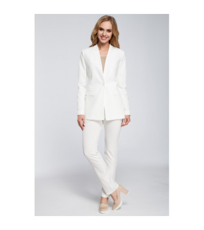 M304 Stylish elegant button-up jacket - ecru