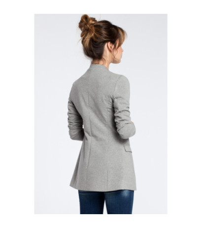 B030 Knitted unbuttoned jacket - gray