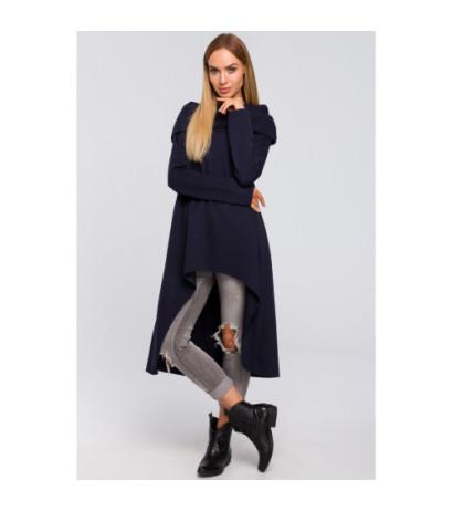 M477 Tunic with wide collar - navy blue