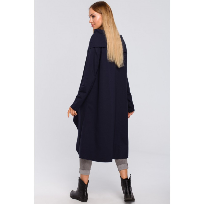 M477 Tunic with wide collar - navy blue