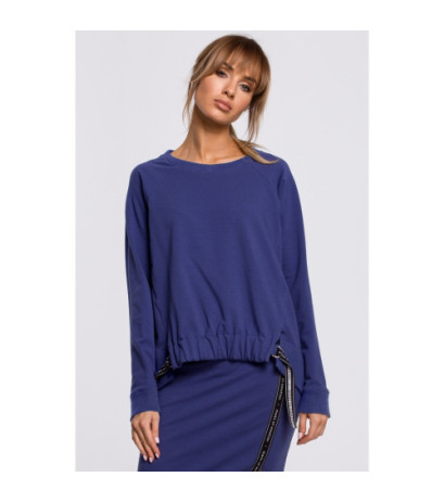 M492 Sweatshirt with buckles and stripes - indigo