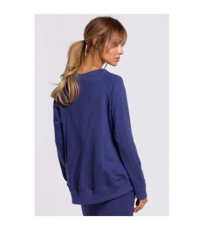 M492 Sweatshirt with buckles and stripes - indigo